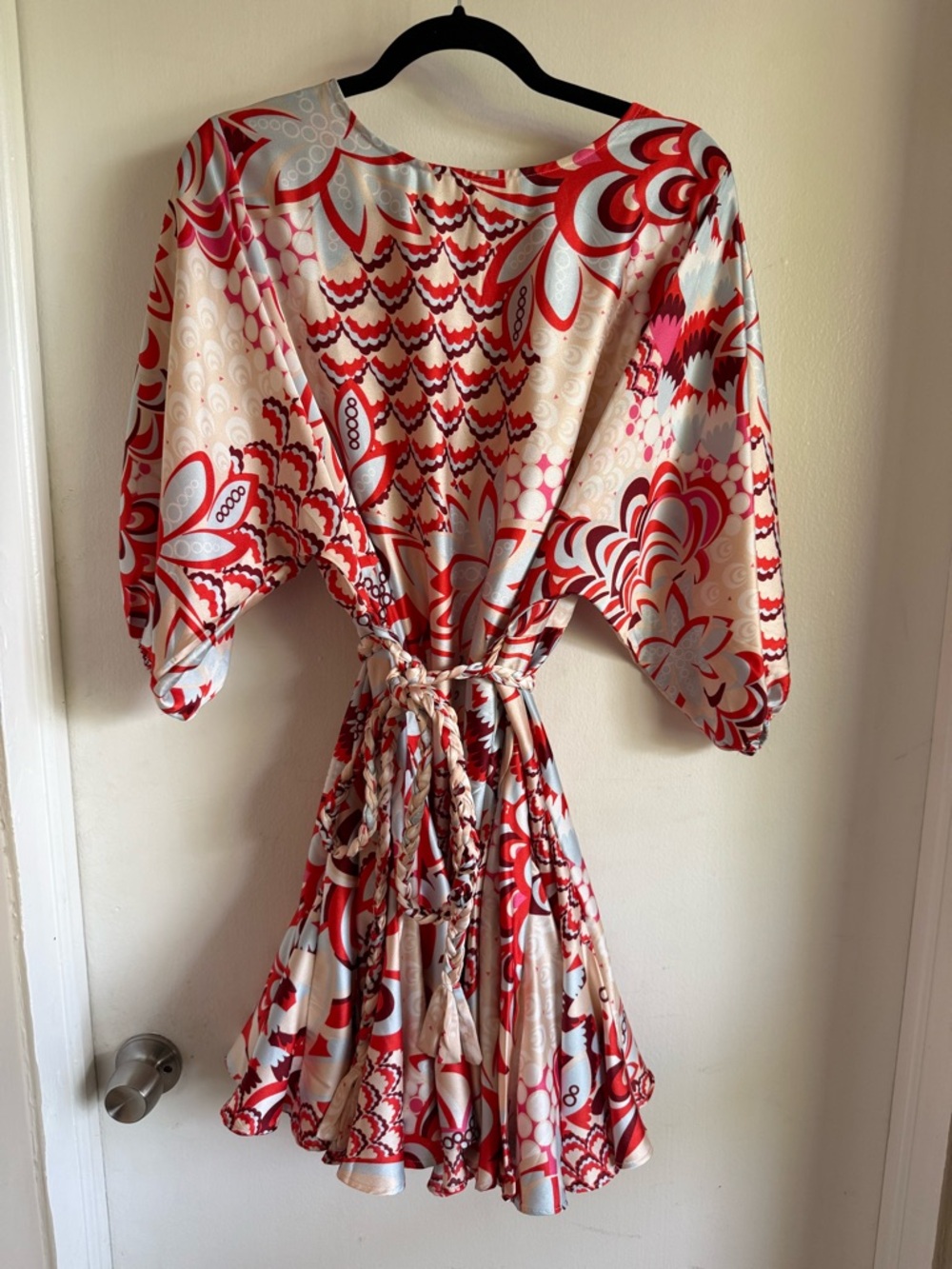 Beautiful swing skirt dress with belt